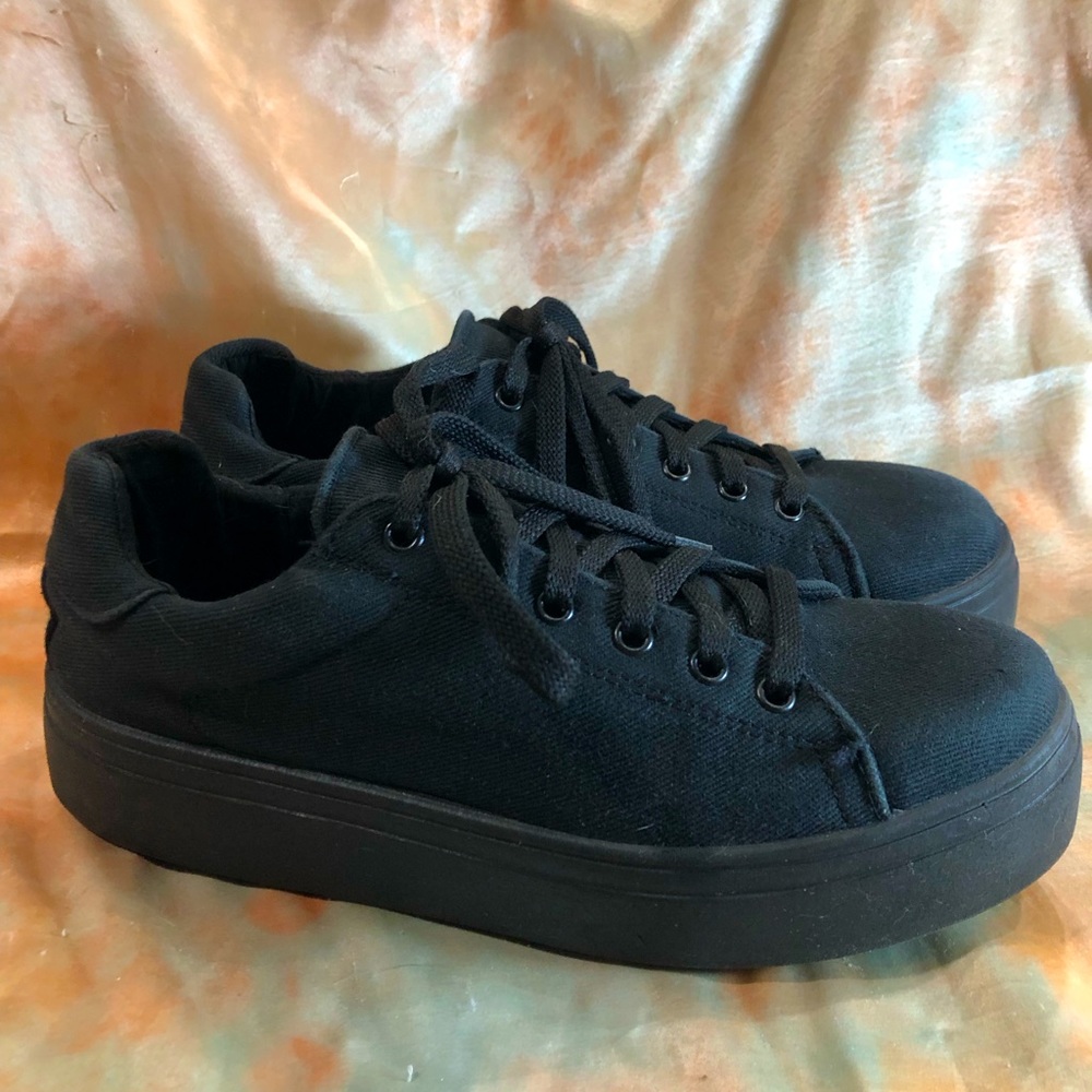 ASOS women’s black platform sneakers